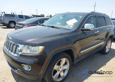 2012 Jeep Grand Cherokee Overland z USA, uszkodzony, nr VIN 1C4RJECG4CC354536